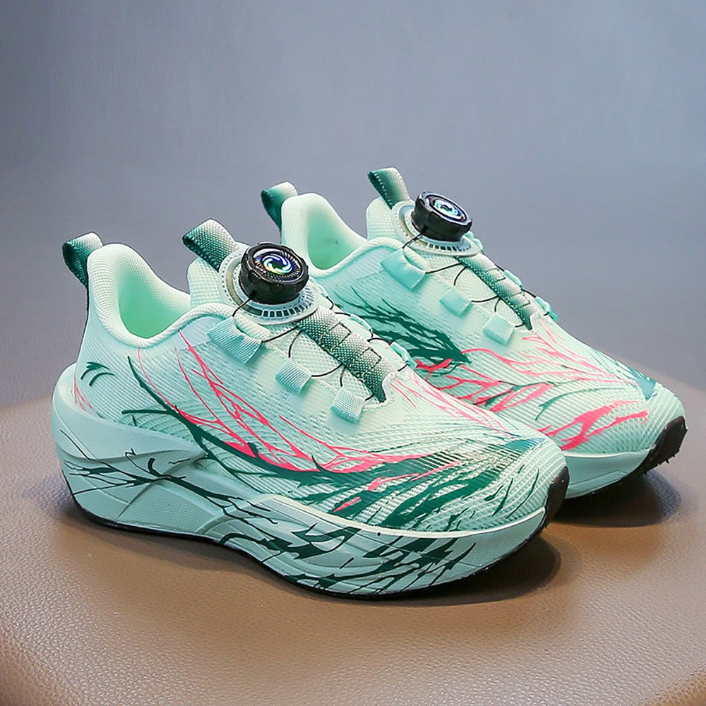 Autumn Sport Shoes For Children Mesh Breathable Teenager Kid's Sneakers Soft-soled Lightweight Boy's Girl's Running Shoes