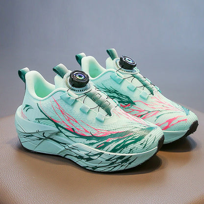 Autumn Sport Shoes For Children Mesh Breathable Teenager Kid's Sneakers Soft-soled Lightweight Boy's Girl's Running Shoes