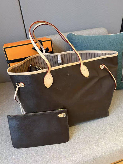 2025 Luxury Shoulder Bag with Original Logo Women's Classic Canvas Shopping Bag Fashion Designer Brand Handbags Adjustable Strap