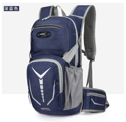 Outdoor mountaineering and cycling travel backpack, multifunctional waterproof nylon bag, suitable for men and women