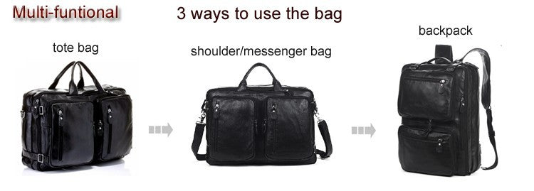 Bolsa de Viagem Masculina de Couro Genuíno Legítimo de Grão Integral Multifuncional, Bolsa de Viagem de Couro, Bolsa de Viagem Grande, Bolsa de Fim de Semana