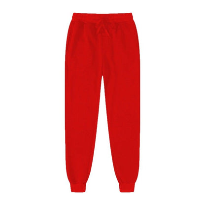 Women’s Fleece Sweatpants Bottom Winter Warm Pants Daily Casual Jogger Long Pant Multicolor Autumn Female Solid Color Sweatpants