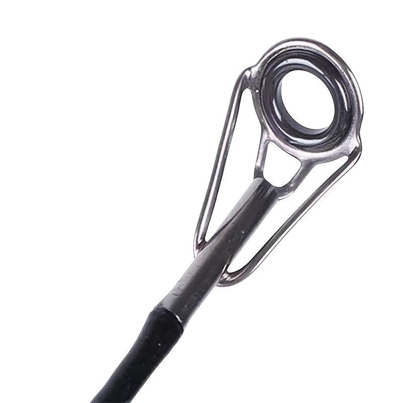 1 vara de pesca no gelo em fibra de carbono ultraleve com cabo ergonômico macio e ponta de ação rápida - Design resistente similar à fibra de vidro