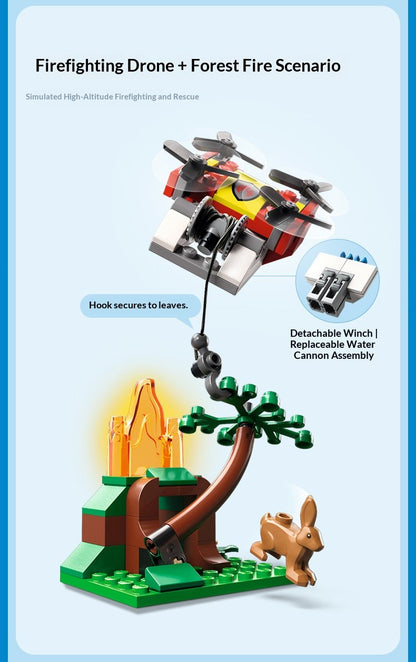 Série Lego City 60374 60373 60411 Navio de Resgate de Incêndio Blocos de Montar de Quebra-Cabeça Brinquedos Infantis Presentes de Natal