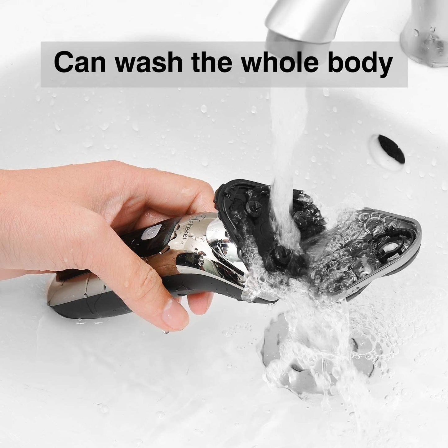 3in1 wet dry powerful electric razor for men body beard hair trimmer rechargeable electric shaver face shaving machine kit