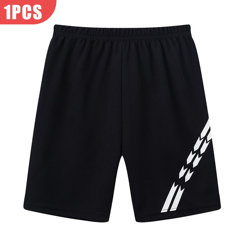1/4 Piece Children's Fashion Printing Quick-drying Breathable Shorts Boy Running Basketball Football Joker 5 Pants Student Beach