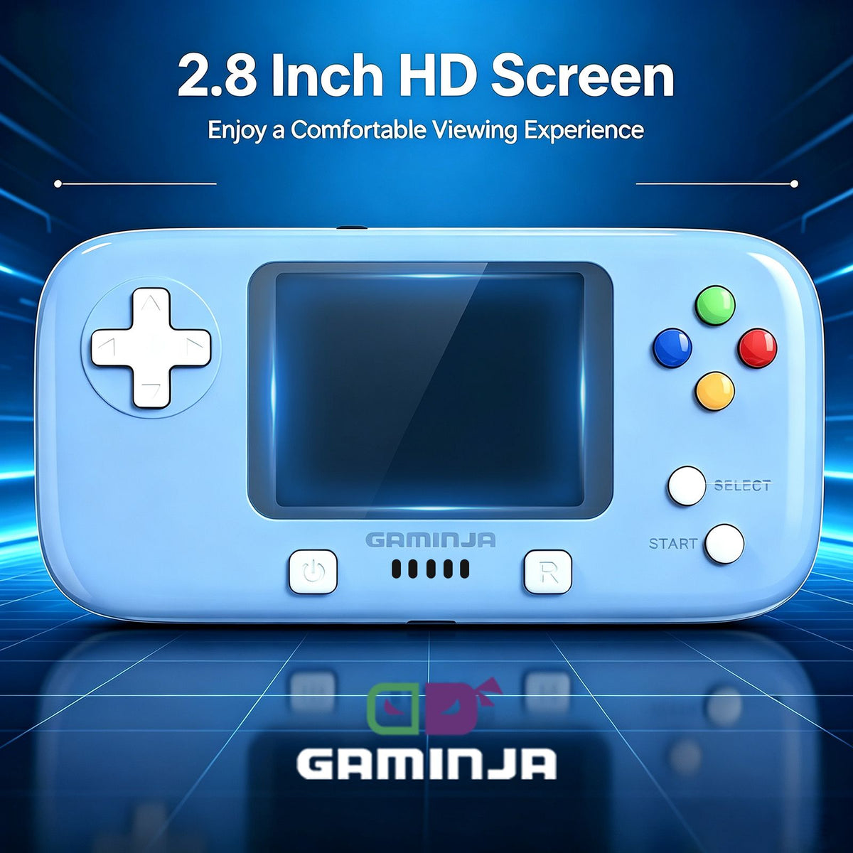 GAMINJA GC76P 300 IN 1 Classic Games Handheld Pocket Game Console 2.8inch Video Game Console Portable Handheld Game for Gift
