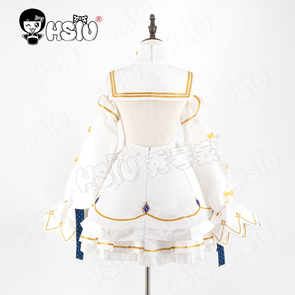 Yurizono Seia Cosplay Clothing Wig Fiber synthetic wig?HSIU ?Full Costume Skirt Set Yellow Long Wig Game Blue Archive cosplay