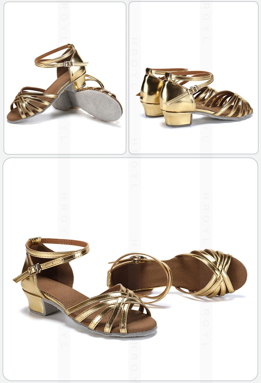 Girls Dance Shoes Kids Child Girl's Ballroom Latin Dance Shoes for Women Modern Jazz Dancing Shoes Training Shoes Salsa Sandals