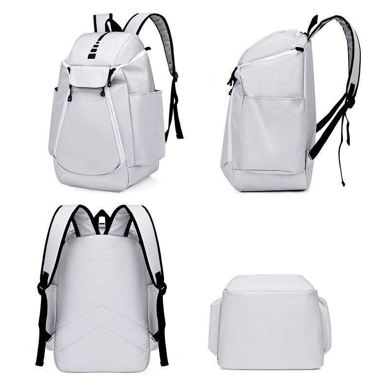 Mochila de basquete de grande capacidade com logotipo personalizado, bolsa de treinamento multifuncional para atividades ao ar livre com número impresso, bolsa esportiva de basquete e futebol