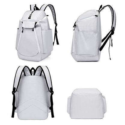 Mochila de basquete de grande capacidade com logotipo personalizado, bolsa de treinamento multifuncional para atividades ao ar livre com número impresso, bolsa esportiva de basquete e futebol
