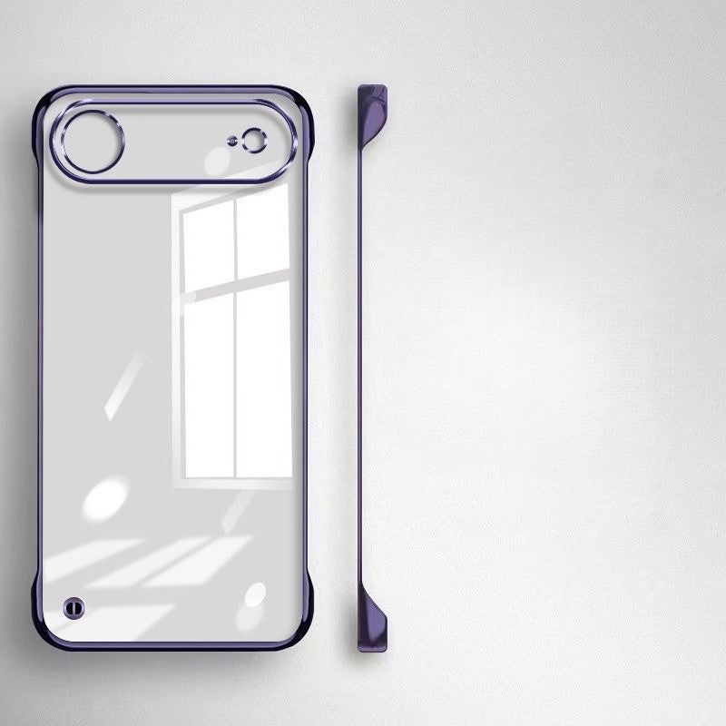 Ultra Thin Frameless Case for Iphone 17promax Air Slim Hard Shockproof Bumper Transparent Cover For iPhone17 17pro air