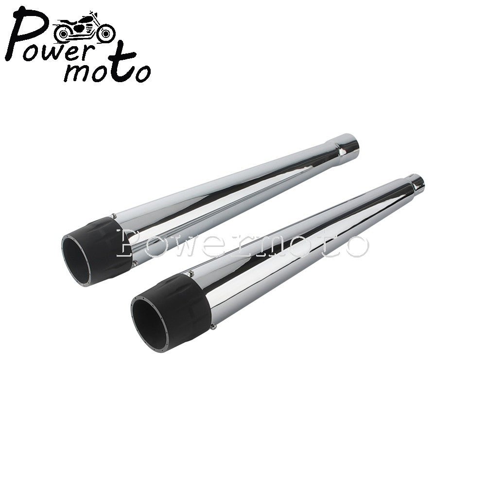 Black/Chrome Exhaust Mufflers Pipes Steel Pipe Motorcycle Accessories For Harley Touring 17+ Road King Road Street Electra Glide