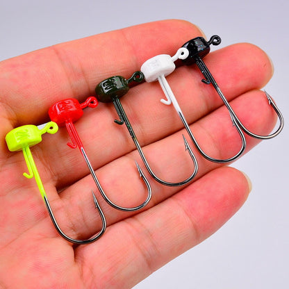 5pcs Anzóis de Pesca 2.8g 3.5g 4.6g 7g Ned Mushroom Head Jig Anzol Afiado com Barba para Iscas de Silicone Ferramentas de Pesca Jigging