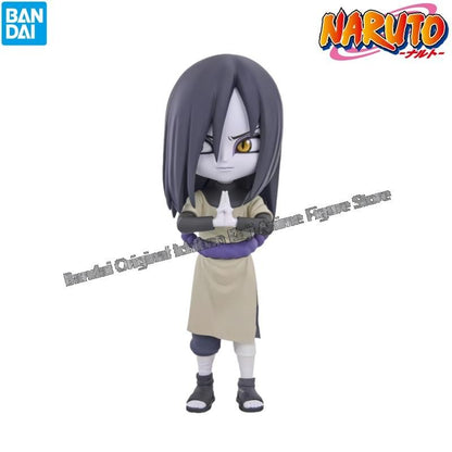 Em estoque Bandai Modelo Boneca Novo na caixa Naruto Qposket Jiraiya Tsunade Orochimaru Rock Lee Personagens de anime Garage Kit