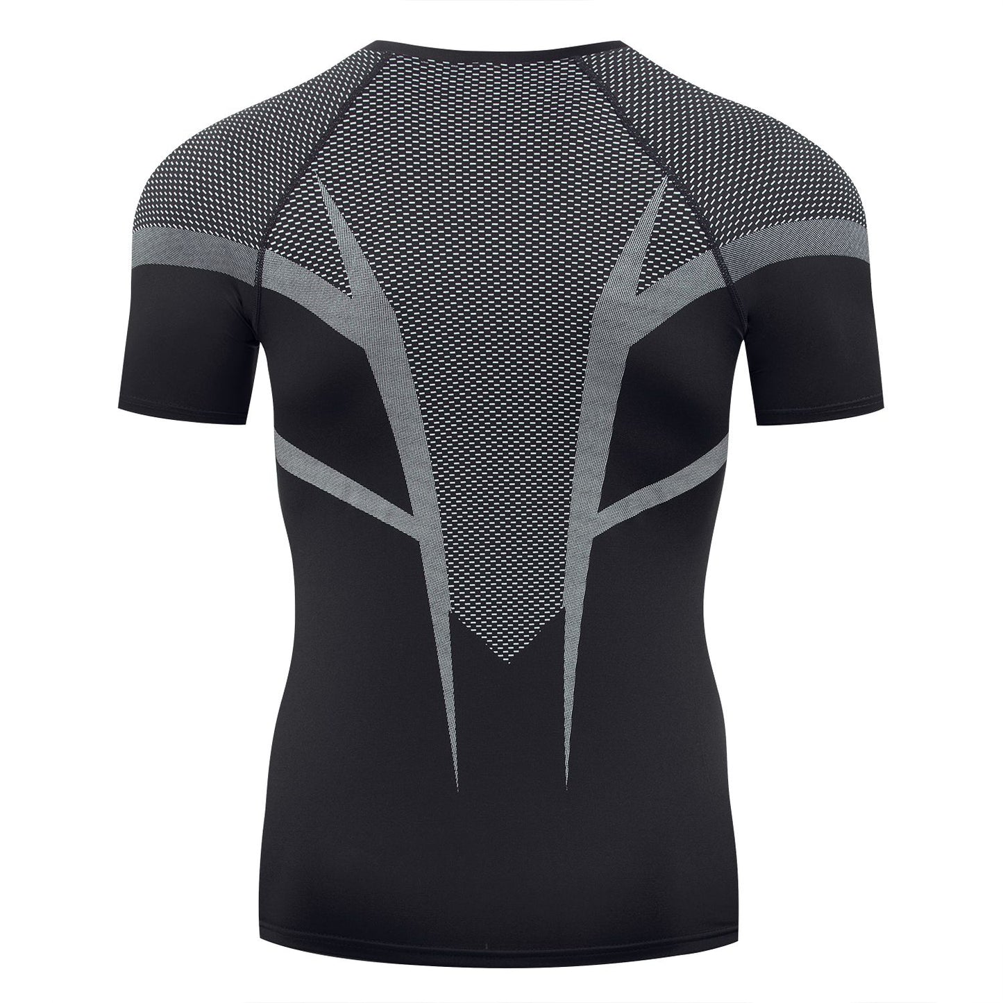 Men's Gym Compression Running Shirt Tight Short Sleeve Sports T-Shirt Fitness Training Workout Breathable Homme Athletic Shirt