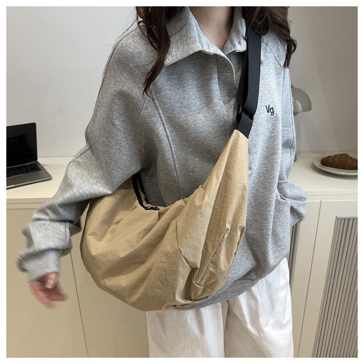Large Capacity Simple Shoulder Bags Comfortable and Versatile Texture Crossbody Bags for Women Men Fashion Casual Storage Bags