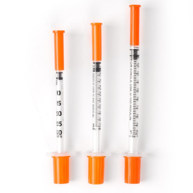 20/50/100 Peças Seringa Veterinária Descartável com Êmbolo 0,3/0,5/1ml para Animais de Fazenda com Agulhas Gato Cão Porco