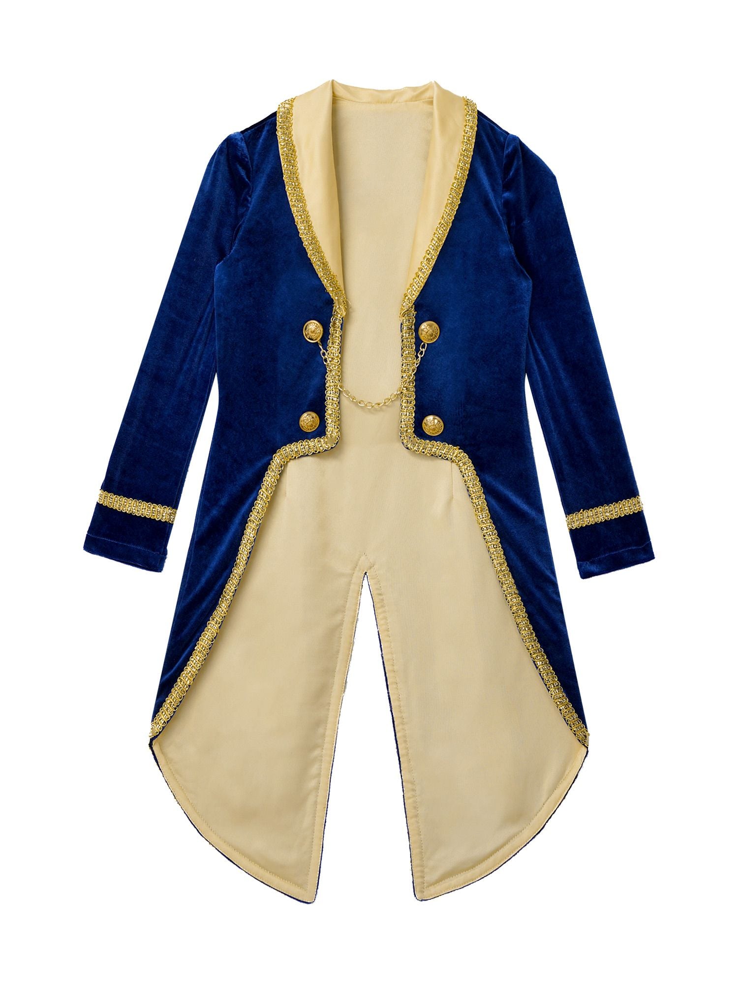 Boys Girls Prince Tuxedo Jacket Turn-Down Collar Coat Halloween Masquerade Theme Party Cosplay Costume Birthday Party Tailcoat