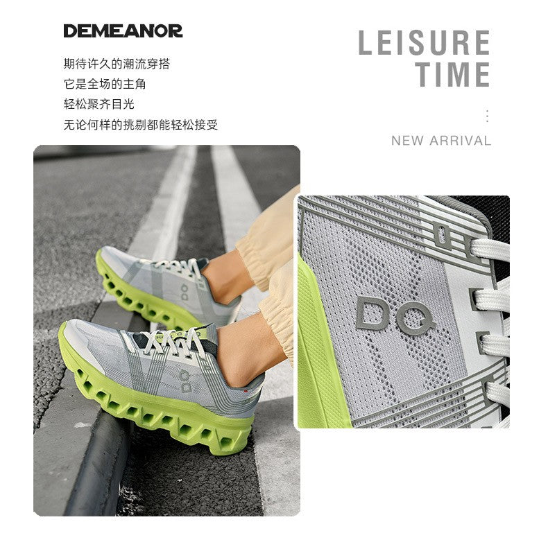 Tênis casuais com amortecimento, calçado de corrida, jogging, maratona, masculino, esportivo, respirável, leve, confortável, antiderrapante, lazer.