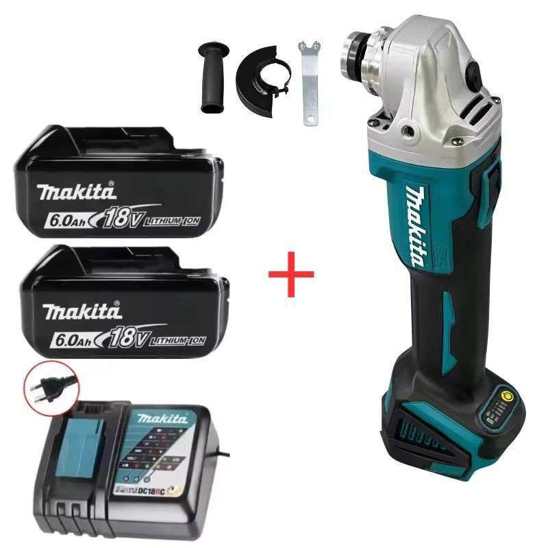 Esmerilhadeira Angular Sem Fio Makita DGA404 125mm com Motor Brushless, a Bateria de Íons de Lítio, para Cortar, Polir e Lixar, para Bateria Makita 18V