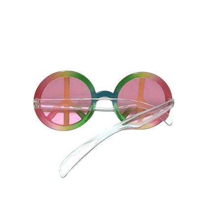 New Peace Anti War Style Round Sunglasses Women Men Sun Glasses Circular Shades Eye Glasses for Party Female Eyewear Sunglasses