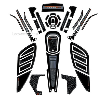 Kit Protetor Tanque Adesivo Resina Epóxi Gel 3D PanAmerica 1250 2023 para Harley Davidson Pan America 1250 2020-2023