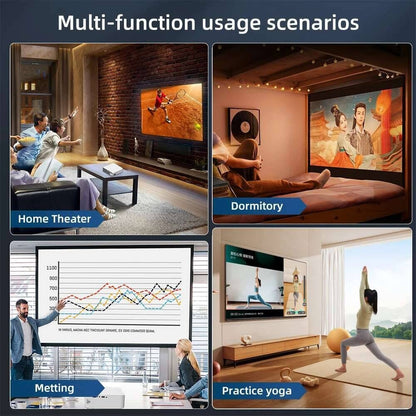 Projetor Touyinger L9 1080P Mini Portátil Full HD 4K Vídeo Projetor 15000 Lumens Home Theater Beam TV Opção Versão Android
