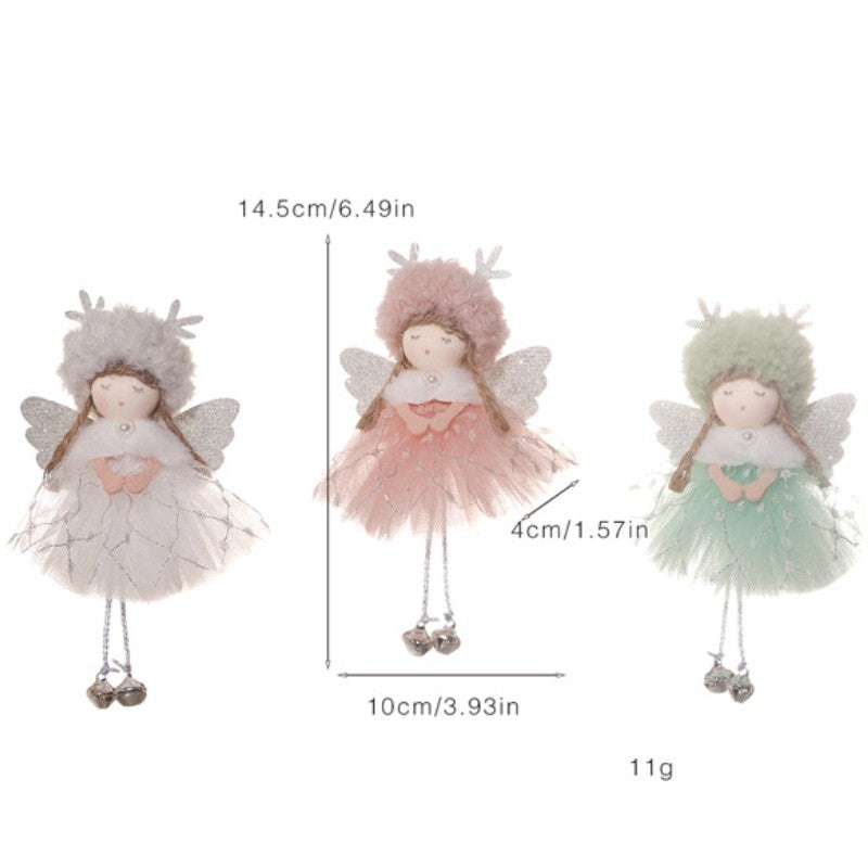 New Year 2024 Christmas Angel Dolls Xmas Tree Pendant Ornaments Navidad 2022 Christmas Decoration for Home Natal Gifts Noel Deco