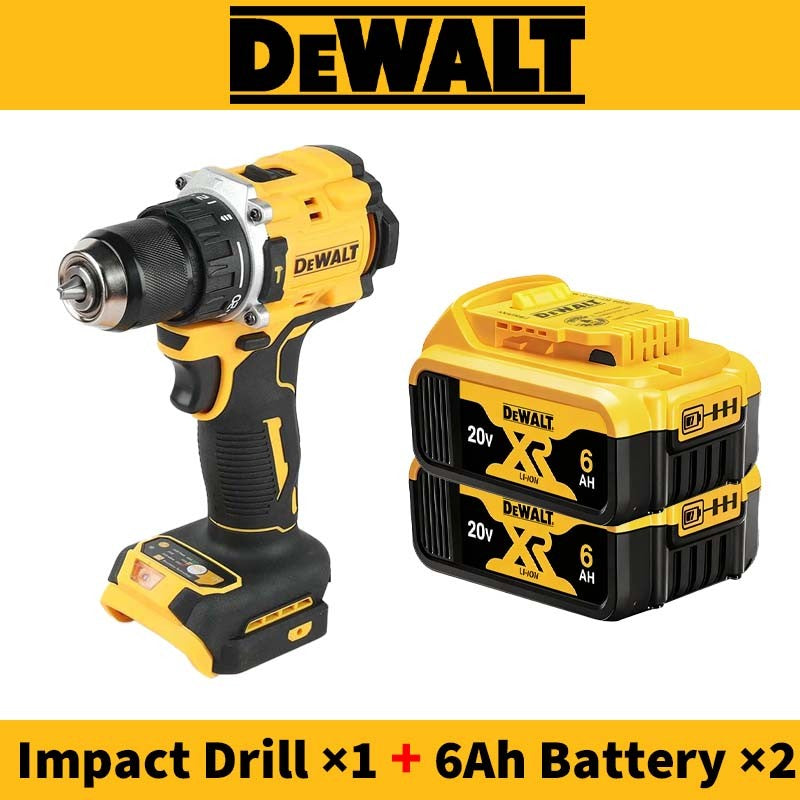 Furadeira de Impacto DeWalt 20V Original DCD805 Brushless Hummer Furadeira Elétrica Compacta Parafusadeira Ferramenta Elétrica Combo com Bateria