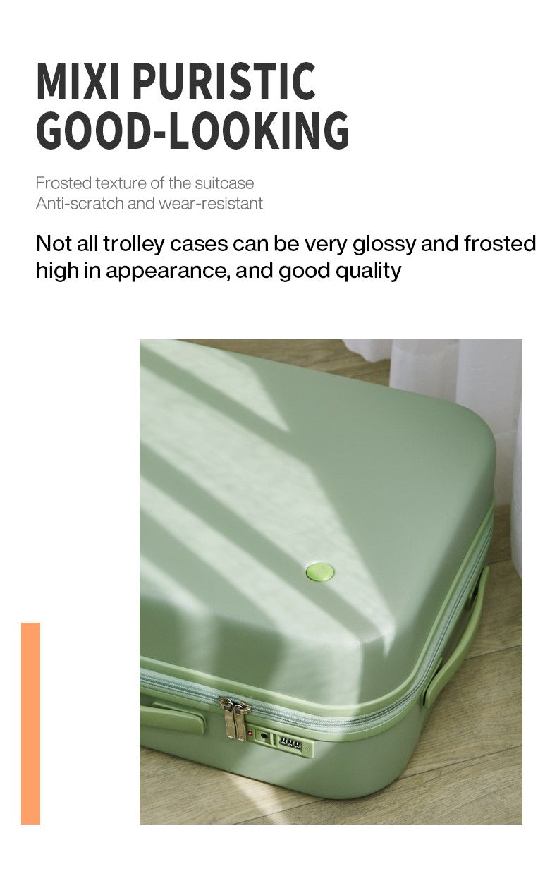 Mixi Puristic Design Travel Luggage Rolling Wheel Hardside Women Suitcase Men Trolley Case 16 20 Carry On/Big 22 24 26 28 Inch