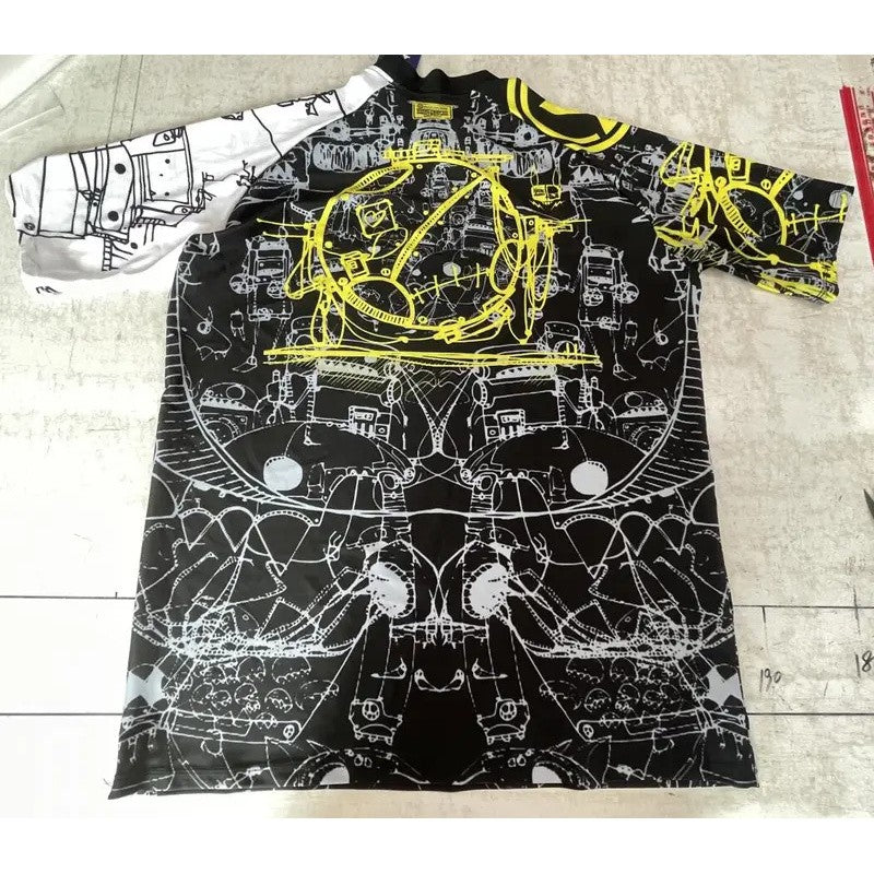 Hot Men's Short Sleeve Surfing Shirt Nautical Diary Lycra Rashguard RIGHTTRACK For Surf Sportswear Beach Swimwear UPF50  Clothes