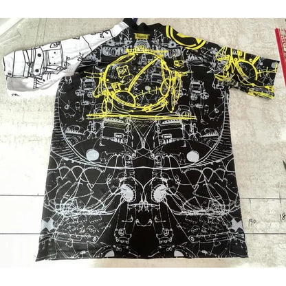 Hot Men's Short Sleeve Surfing Shirt Nautical Diary Lycra Rashguard RIGHTTRACK For Surf Sportswear Beach Swimwear UPF50  Clothes