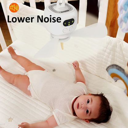 Ceiling Fan Portable Camping Tent Ceiling Canopy Fan 8000mah Rechargeable Wireless Fan Air Circulators with Remote Control Light