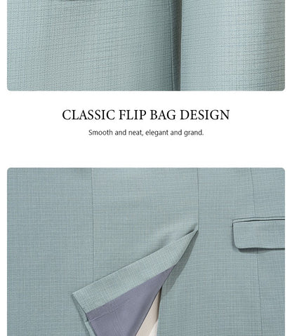 ST Cassy High Quality Men's Suit Summer thin Green  Slim Fit Formal Business Office Men's Suits?jacket+Vest+Pants?