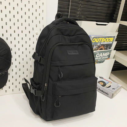 Mochila Escolar Unissex Nova Japonesa Simples de Estudante do Ensino Médio e Fundamental Mochila de Grande Capacidade