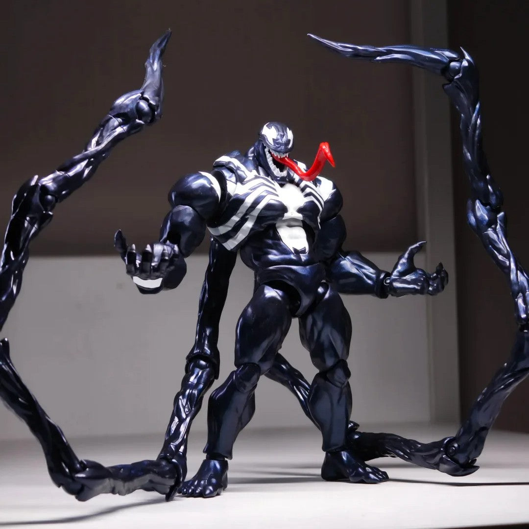 BLOKEES Classe Campeã Homem-Aranha Venom Kit Modelo Boneco de Ação Montável BLOKEES Boneco de Brinquedo Modelo Homem-Aranha Venom