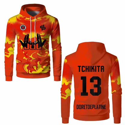 3D Print Men's Women's JUL Toto Ninetta Graphic Hoodies Fashion Sports Long Sleeve Hooded Tops Autumn Winter Outdoor Sweatshirts