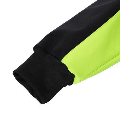 Arsuxeo Men Cycle Jacket Waterproof Windproof Thermal Fleece Bike Jersey MTB Bicycle Riding Running Autumn Winter Jacket Coat