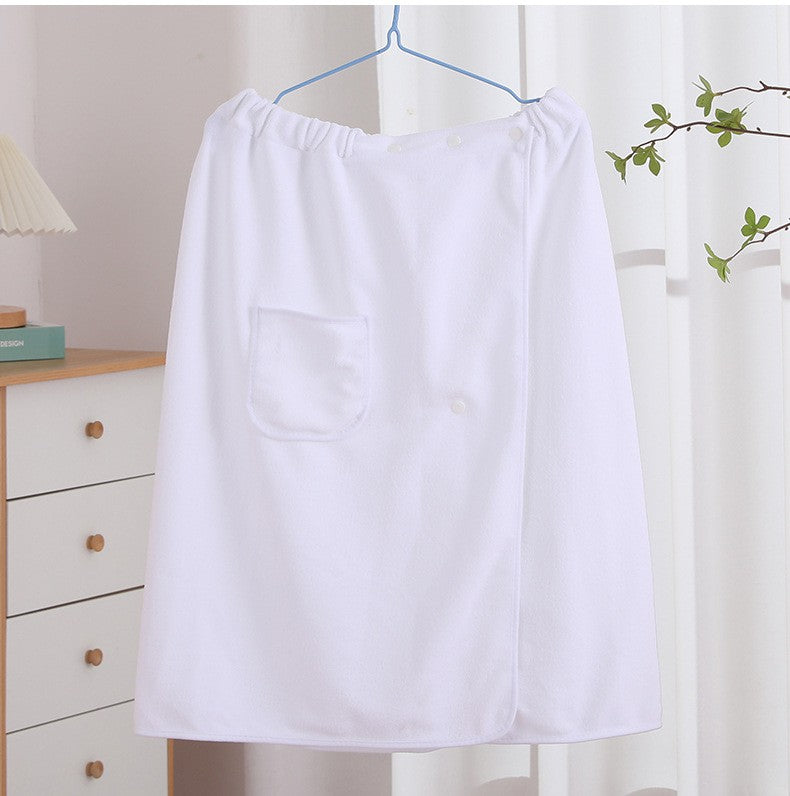 Men's Bath Skirt Hotel Household Simple Fine Fiber Adjustable Bath Towel Size Is Suitable For Men Weighing Less Than 90 KG Wear