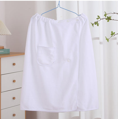 Men's Bath Skirt Hotel Household Simple Fine Fiber Adjustable Bath Towel Size Is Suitable For Men Weighing Less Than 90 KG Wear