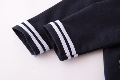 Halloween Children Rompers Captain Cosplay Costume Baby Sets Lapel Fashion Uniform Long Sleeve Stage Performance Clothes