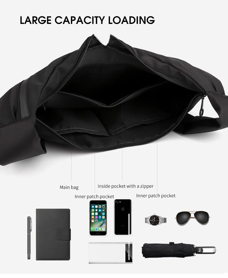 Waterproof Men Travel Handbag Large Capacity Messenger Bag Unisex Crossbody Nylon Shoulder Bag Luxury Crossbody Bags for Men