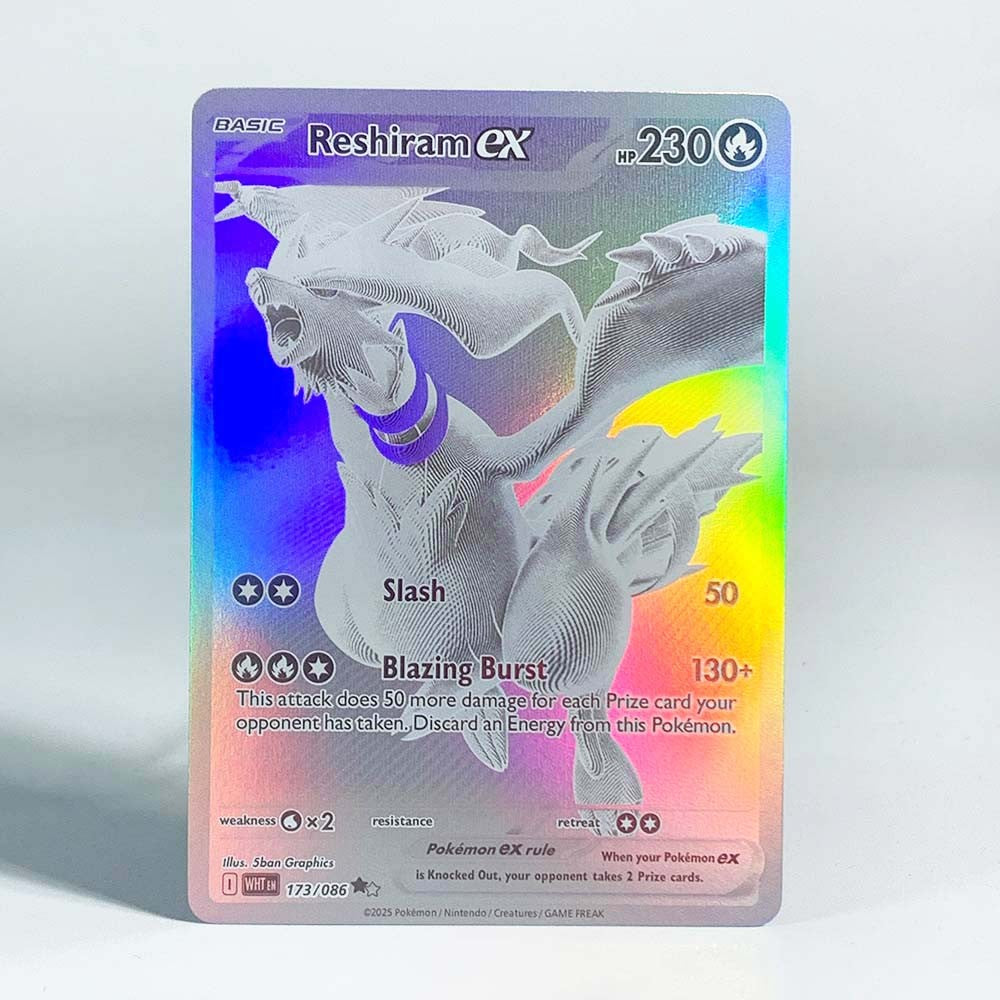 Pokemon Ancient Mew Collection Card Mew Classic Limited Anime Cards Zekrom Reshiram Victini Holographic Proxy Card Gift Toys