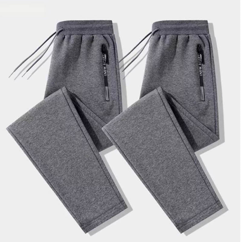 Calça casual masculina primavera e outono nova solta reta calça comprida calça jogger esportiva da moda