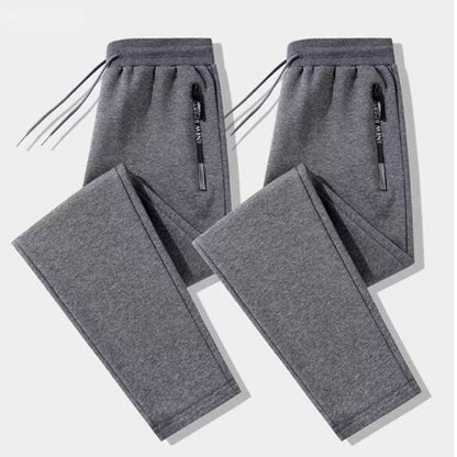 Calça casual masculina primavera e outono nova solta reta calça comprida calça jogger esportiva da moda