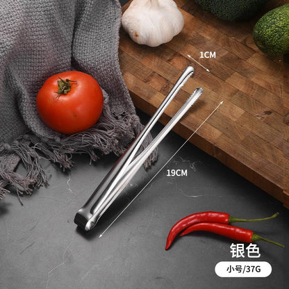 304 stainless steel barbecue tongs, extended barbecue tongs, steak tongs with teeth, food tongs