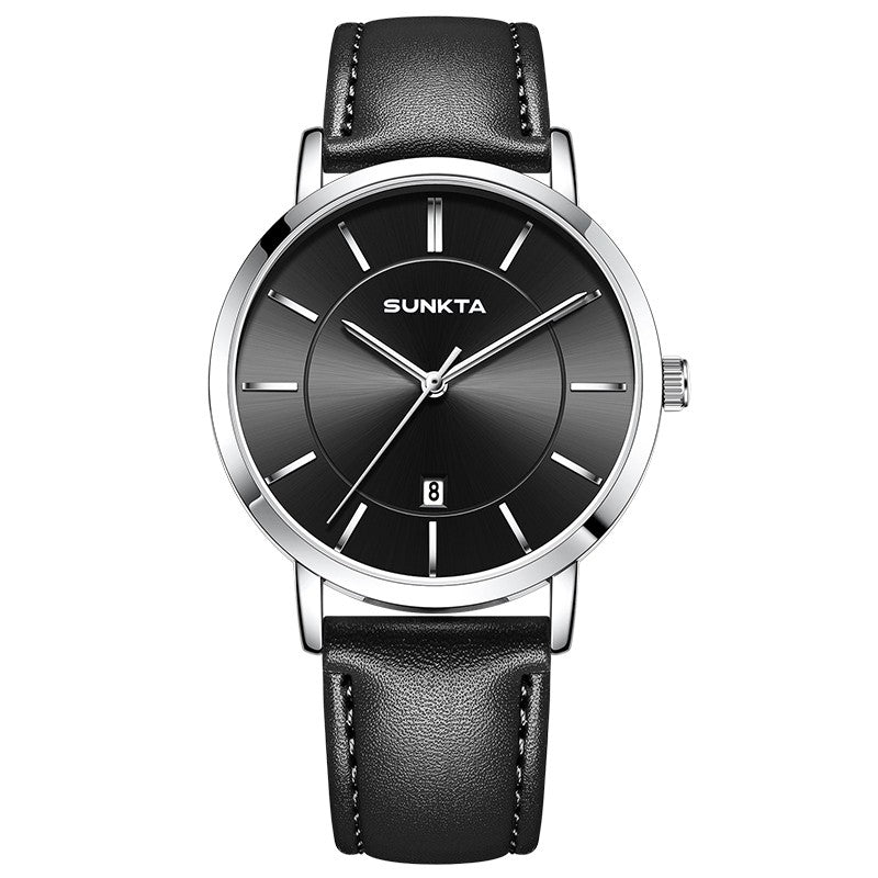 LIGE Sunkta Man Watch Fashion Luxury Waterproof Ultra Thin Date Casual Clock Leather Classic Quartz Watches for Men Reloj Hombre