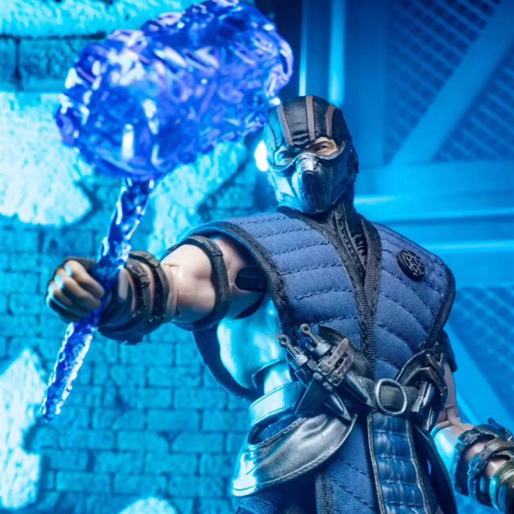 Original Em Estoque Brinquedos JMToys ZK001 1/12 Mortal Kombat Figuras Sub-Zero Action Anime Figure Modelos Clássicos Sub-Zero