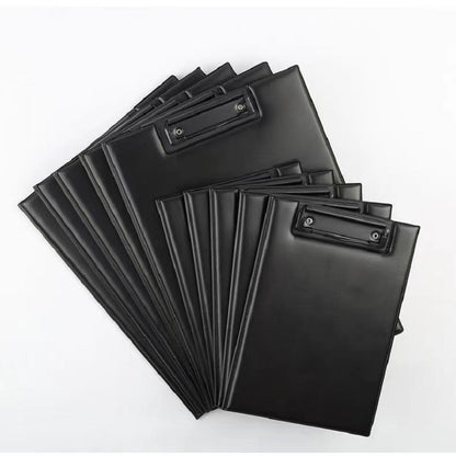 KOBEST A4 Leather Cover Writing Pad Board with Clip Business Office Supplies A5 Signature Folder for Students